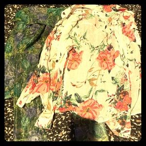Bundle of Flower Print Shirts